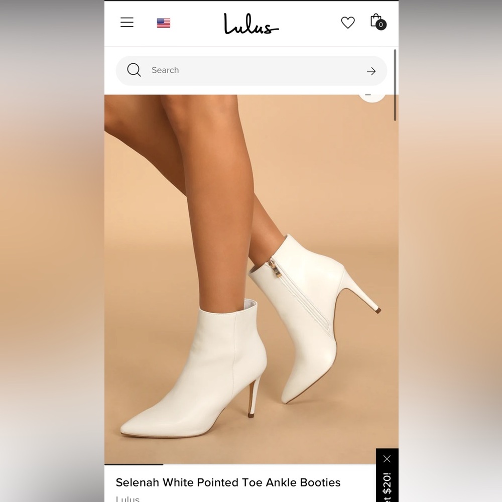 Lulu's Chic White Heeled Boots